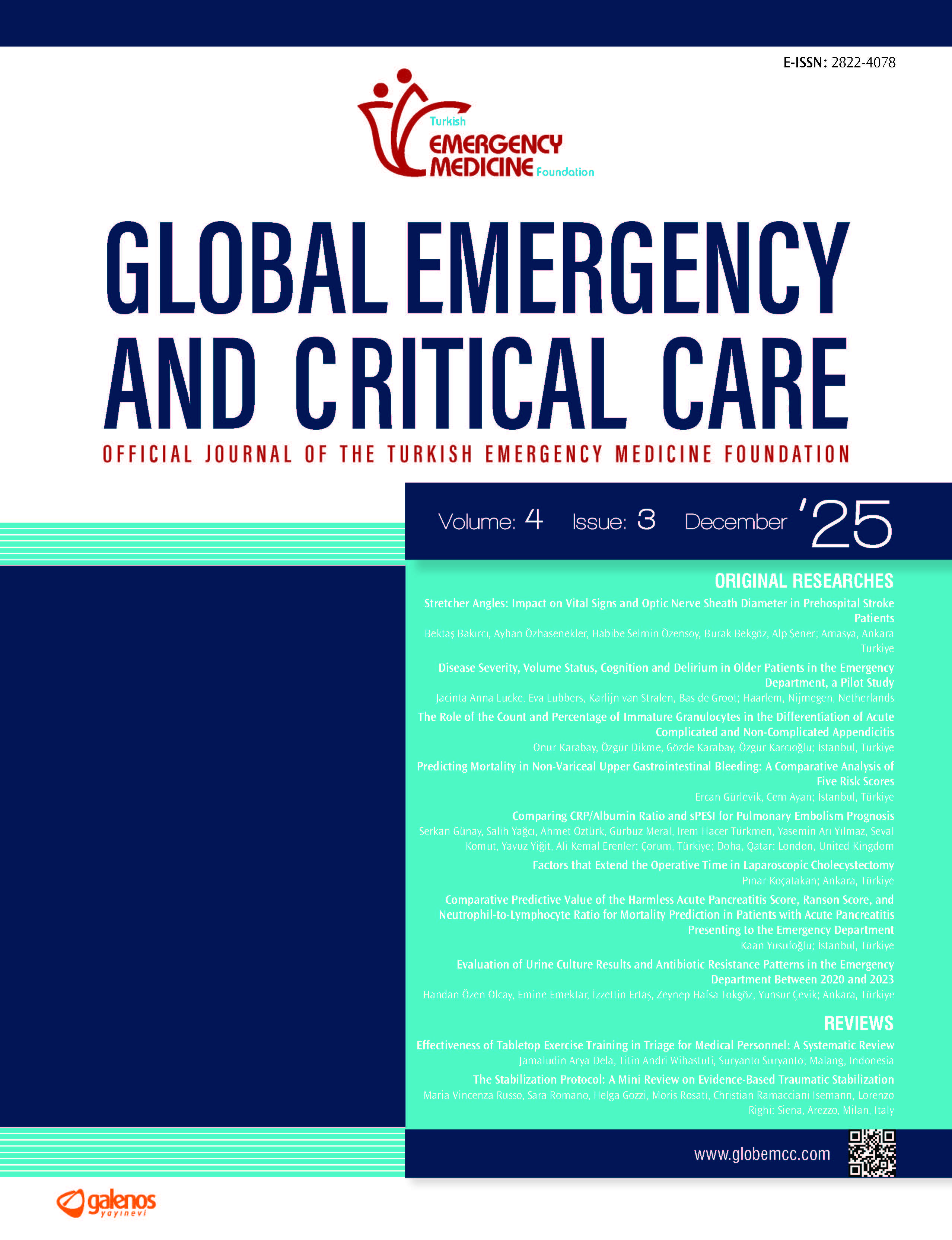 The Global Emergency and Critical Care – Issue cover