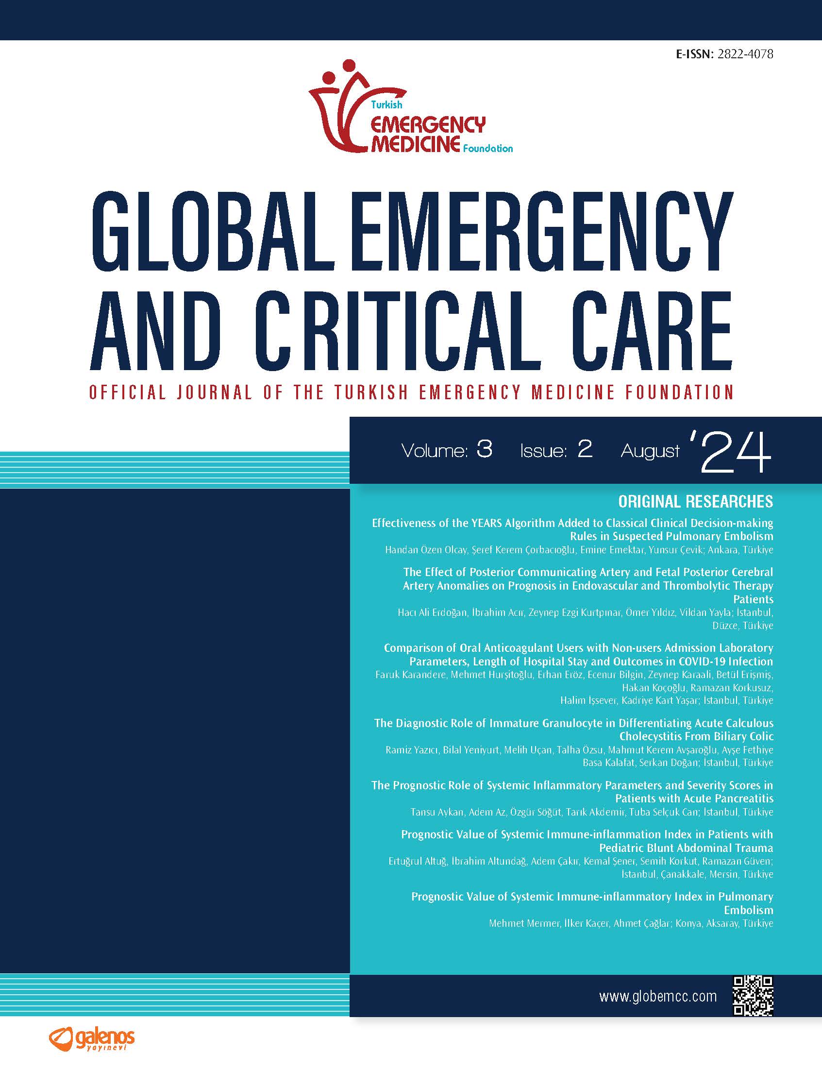 The Global Emergency and Critical Care – Current Issue Cover