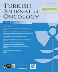 Turkish Journal of Oncology – Current Issue Cover