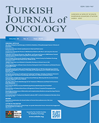Turkish Journal of Oncology – Current Issue Cover